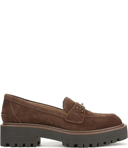 TGf} fB[X V[Y IbNXtH[h XG[h [t@[ Sam Edelman Lea Suede Bit Buckle Lug Sole Loafers Mustang Brown uE