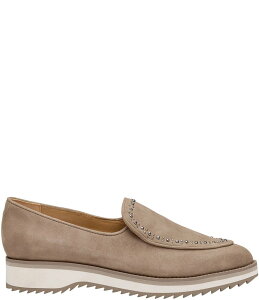 WXgAh}[tB[ fB[X V[Y IbNXtH[h XG[h [t@[ Johnston & Murphy Women's Ulyssa Suede Studded Loafers Taupe g[v