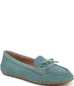 oCIjbN fB[X V[Y Xb|E[t@[ XG[h [t@[ Vionic Taryn Suede Moccasin-Inspired Loafers Bodega Blue u[