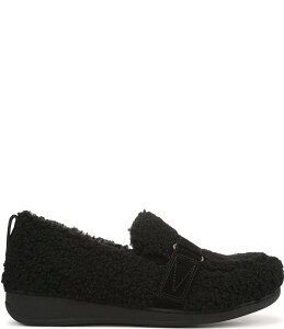 oCIjbN fB[X V[Y T_ Vionic Imogen Faux Shearling Slippers Black ubN