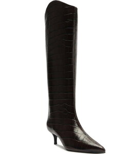 �V���b�c ���f�B�[�X �V���[�Y �u�[�c�E���C���u�[�c �g�[�� �u�[�c ���U�[ Schutz Maryana Lo Crocodile Embossed Leather Tall Boots Dark Chocolate �`���R���[�g