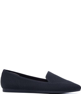 �~�[�g�D�[ ���f�B�[�X �V���[�Y �p���v�X �j�b�g ���[�t�@�[ Me Too Alia Stretch Knit Loafers Black �u���b�N