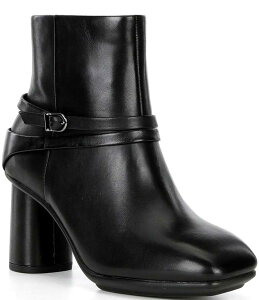 yz GR[ fB[X u[cECu[c V[Y Sculpted Alba 6 Leather Buckle Detail Booties Black