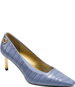 _iL fB[X V[Y q[ vg Donna Karan Savita Mid Croco Print Pumps Tempest