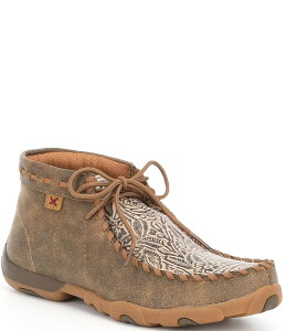 cCXebhGbNX fB[X V[Y IbNXtH[h Twisted X Women's Tooled Chukka Driving Mocs Bomber Brown/Tooled