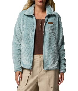 RrA fB[X AE^[ R[g t[X WPbg Columbia Fleece Fire Side Sherpa Long Sleeve Cozy Jacket Crushed Blue u[