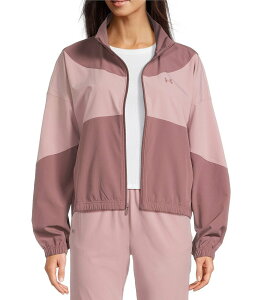 A_[A[}[ fB[X AE^[ WPbgEu] WPbg Under Armour Rival Stand Collar Long Sleeve Water Resistant Jacket Maroon Mist }[