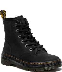 hN^[}[` fB[X V[Y u[cECu[c XG[h u[c Dr. Martens Women's Charlee Chukka Nubuck Suede Combat Booties Black ubN