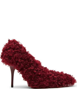 XeB[u }f fB[X V[Y q[ Steve Madden Achilles Faux Fur Point Toe Stiletto Pumps Red bh