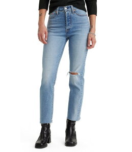 ���[�o�C�X ���f�B�[�X �{�g���X �f�j���p���c �X�g���[�g �W�[���Y Levi'sR Wedgie High Rise Straight Leg Destructed Jeans Night Sight