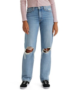 ���[�o�C�X ���f�B�[�X �{�g���X �f�j���p���c �W�[���Y Levi'sR 94 Mid Rise Baggy Distressed Jeans Caution Hot