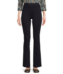 �C���g�� ���f�B�[�X �{�g���X �J�W���A���p���c �v�` �p���c �u�[�c �j�b�g Intro Petite Size Bella Double Knit Boot Leg Pull-On Pants Navy Beats �l�C�r�[