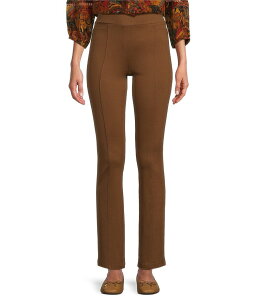 �C���g�� ���f�B�[�X �{�g���X �J�W���A���p���c �v�` �p���c �u�[�c �j�b�g Intro Petite Size Bella Double Knit Boot Leg Pull-On Pants Saddle