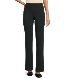 �C���g�� ���f�B�[�X �{�g���X �J�W���A���p���c �p���c �u�[�c �j�b�g Intro Teri Suave Knit Tummy Control Waist Baby Boot Leg Pull-On Pants Ebony Black �u���b�N