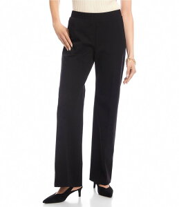 �J�����P�[�� ���f�B�[�X �{�g���X �J�W���A���p���c �X�g���[�g �v�` �p���c Karen Kane Petite Size Emily Straight Leg Pull-On Pants Black �u���b�N
