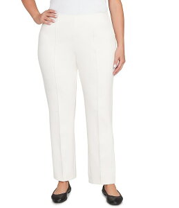 r[A[fB[ fB[X {gX JWApc Ivory Ruby Rd. Plus Size Ponte Knit Pintuck Pull-On Pants