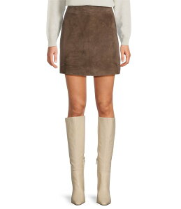 �}���[�� ���f�B�[�X �{�g���X �X�J�[�g �~�j �X�G�[�h Marella Rise Brown Suede Mini Pencil Skirt Brown �u���E��