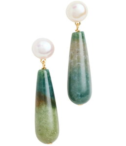 VV fB[X ANZT[ sAXECO SHASHI Linnea Gemstone Drop Earrings Pearl p[