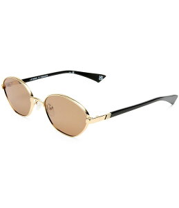 yz XybNX fB[X TOXEACEFA ANZT[ Unisex Le Bebe 58mm Oval Sunglasses Gold/Brown Mono