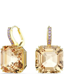 XtXL[ fB[X ANZT[ sAXECO Swarovski Millenia Square Drop Earrings Gold S[h