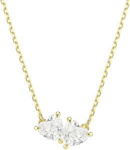 XtXL[ fB[X ANZT[ lbNXE`[J[ [X Swarovski Mesmera Crystal Hearts Short Pendant Necklace Gold S[h