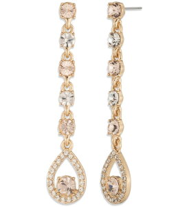 WoV[ fB[X ANZT[ sAXECO Givenchy Pave Pear Linear Earrings Cameo Pink/Gold sN