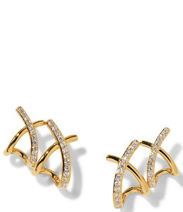 �i�f�B�[�� ���f�B�[�X �A�N�Z�T���[ �s�A�X�E�C�������O Nadri Paved Double Cage Stud Earrings Gold �S�[���h