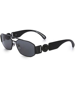 yz FT[` fB[X TOXEACEFA ANZT[ Men's VE2287 58mm Navigator Sunglasses Matte Black/Dark Grey