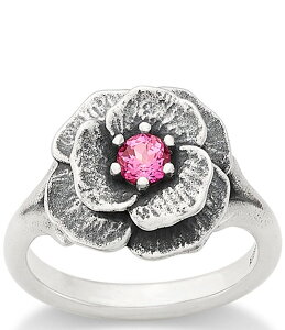 WF[Y GC[ fB[X ANZT[ w t[ t[ James Avery Gemstone Floral Ring Sterling Silver/Pink Sapphire sN
