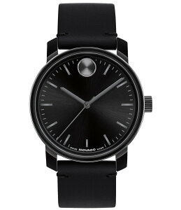 oh fB[X ANZT[ rv U[ Movado Bold Men's Access Quartz Analog Black Leather Strap Watch Black ubN