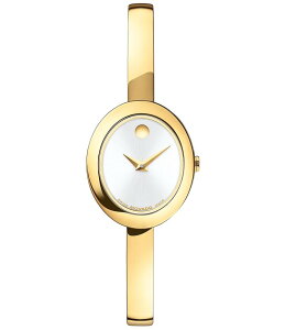 oh fB[X ANZT[ rv TVc Movado Women's Museum Oval Quartz Analog Stainless Steel Bangle Bracelet Watch Gold S[h