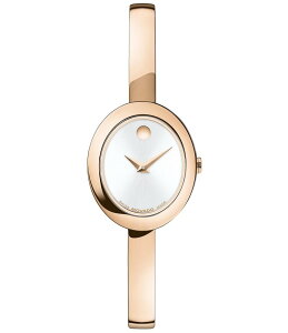 ���o�h ���f�B�[�X �A�N�Z�T���[ �r���v T�V���c Movado Women's Museum Oval Quartz Analog Stainless Steel Bangle Bracelet Watch Rose Gold �S�[���h