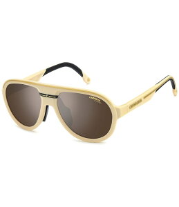 �J���[�i ���f�B�[�X �A�N�Z�T���[ �T���O���X�E�A�C�E�F�A Carrera Men's C Sport 09/S 57mm Aviator Sunglasses Matte Beige Gold �x�[�W��