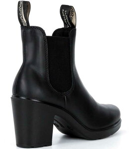 uhXg[ fB[X V[Y u[cECu[c U[ q[ Blundstone Women's Block Heeled Water-Resistant Leather Booties Black ubN