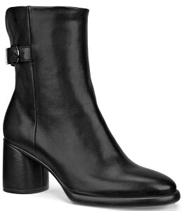 GR[ fB[X V[Y u[cECu[c U[ ECCO Sculpted LX 55 Leather Buckled Booties Black