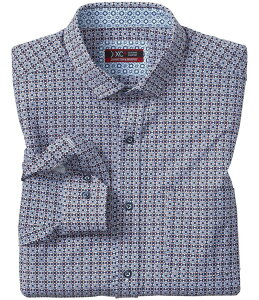 �W�����X�g���A���h�}�[�t�B�[ �����Y �g�b�v�X �V���c �v�����g Johnston & Murphy XC4 Grid Burst Print Long Sleeve Woven Shirt Rust/Navy Grid Burst �l�C�r�[
