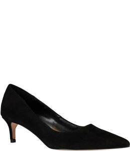 �y�����[�_ ���f�B�[�X �V���[�Y �q�[�� �X�G�[�h Pelle Moda Aeri Suede Mid Heel Pumps Black �u���b�N