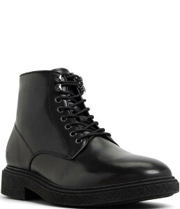 �A���h �����Y �V���[�Y �u�[�c�E���C���u�[�c ���[�X ���U�[ ALDO Men's Walton Leather Lace Up Booties Black �u���b�N