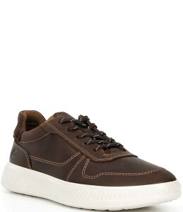【送料無料】 エコー メンズ ドレスシューズ シューズ Men's ECO Move Leather and Suede Sneakers Camel/Coffee
