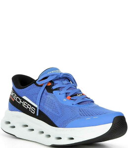 �X�P�b�`���[�Y �����Y �V���[�Y �X�j�[�J�[ Skechers Men's Slip-ins: Max Cushioning Glide-Step - Advert Washable Sneakers Blue/Orange �u���[