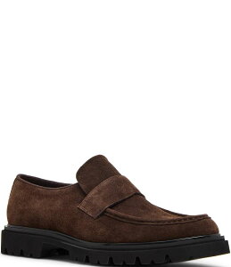 XeB[u }f Y V[Y Xb|E[t@[ XG[h [t@[ Steve Madden Men's Reynolds Suede Lug Loafers Brown uE