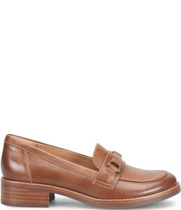 �\�t�g ���f�B�[�X �V���[�Y �X���b�|���E���[�t�@�[ ���U�[ ���[�t�@�[ Sofft Nova Leather Bit Buckle Loafers Golden Brown �u���E��