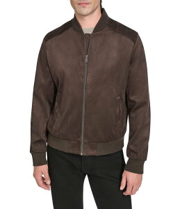 R[n[ Y AE^[ WPbgEu] XG[h WPbg Cole Haan Stand Collar Faux Suede Jacket Dark Chocolate `R[g