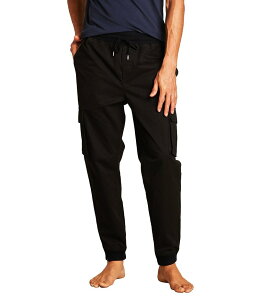 �x�A�t�b�g�h���[���X �����Y �{�g���X �J�W���A���p���c �R�b�g�� �W���K�[�p���c Barefoot Dreams Malibu CollectionR Cotton Twill Cargo Joggers Black �u���b�N