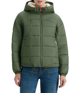 �n���^�[ ���f�B�[�X �A�E�^�[ �R�[�g �V�A�[ �W���P�b�g Hunter Camille Soft Sheered Crinkle Hooded Adjustable Drawstring Hem Zip Front Jacket Hunter Green �O���[��