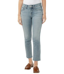 �V���o�[ �W�[���Y ���f�B�[�X �{�g���X �f�j���p���c �X�g���[�g �N���b�v�h Silver Jeans Co. Suki Mid Rise Curvy Fit Straight Leg Cropped Jeans Indigo �C���f�B�S