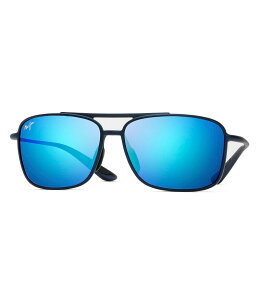 }ECW fB[X ANZT[ TOXEACEFA Maui Jim Kaupo Gap Polarized Navigator Sunglasses Matte Blue u[