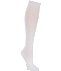 �q���[ ���f�B�[�X �{�g���X �J�W���A���p���c �j�b�g HUE Flat Knit Knee Socks 3 Pack White �z���C�g