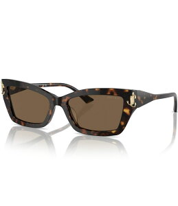 yz W~[`[ fB[X TOXEACEFA ANZT[ JC5011U 55mm Cat Eye Sunglasses Havana