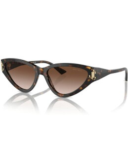 W~[`[ fB[X ANZT[ TOXEACEFA Jimmy Choo JC5019 55mm Cat Eye Sunglasses Havana